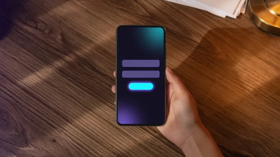 Přihlašovací formulář Casinova Login na obrazovce telefonu